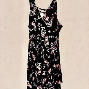 Candie's Black Dress with Pink Accents